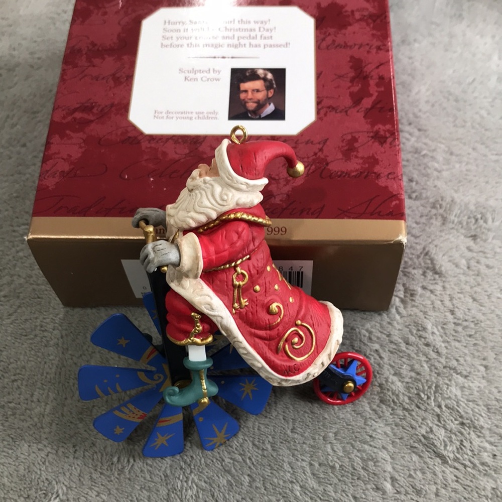 Hallmark Keepsake Ornaments Lot of 3 Santas Vintage New in Box - Picture 5 of 15